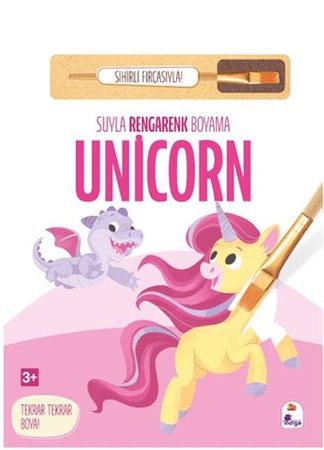 Suyla Rengarenk Boyama - Unicorn (Sihirli Fırçasıyla)