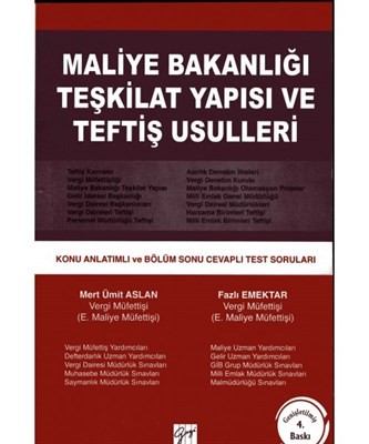 Maliye Bakanlığı Teşkilat Yapısı Ve Teftiş Usulleri Konu Anlatımı Ve Bölüm Sonu Cevaplı Test So