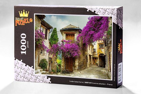 Cadde Sokak Serisi Provence Sokakları Fransa 1000 Parça Puzzle Sk07 M