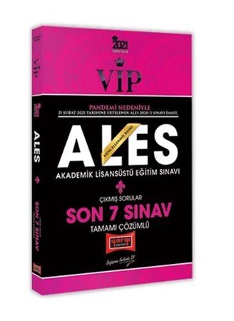 Yargı Yayınları 2021 VİP ALES Son 7 Sınav Tamamı Çözümlü Çıkmış Sorular