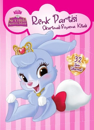 Disney Sevimli Saraylılar - Renk Partisi Çıkartmalı Boyama Kitabı