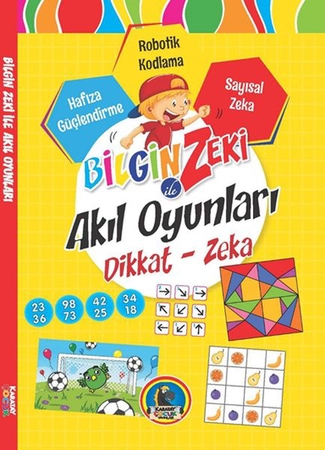 Bilgin Zeki ile Akıl Oyunları Dikkat Zeka - Sarı Seri