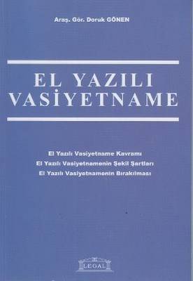 El Yazılı Vasiyetname Orta Boy