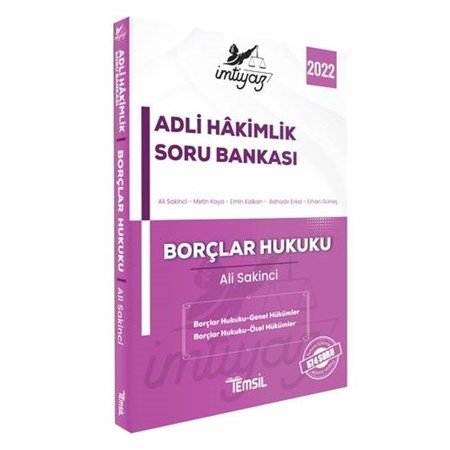 2022 İmtiyaz Adli Hakimlik Soru Bankası Borçlar Hukuku