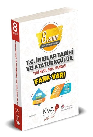 8. Sınıf LGS T.C. İnkılap Tarihi ve Atatürkçülük Yeni Nesil Fark Var Soru Bankası