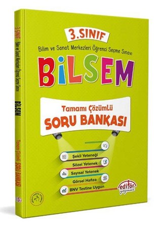 3.Sınıf Bilsem Çözümlü Soru Bankası