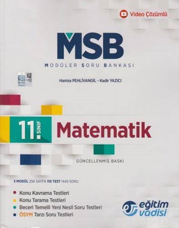 11. Sınıf Matematik Güncel MSB Modüler Soru Bankası