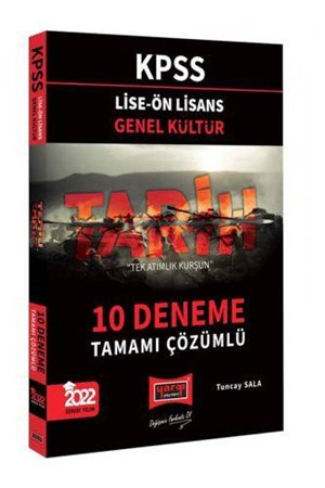 Lise Ön Lisans Genel Kültür Tarih Tamamı Çözümlü 10 Deneme