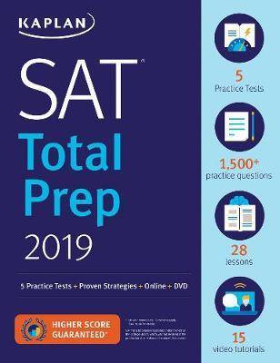 Kaplan Sat Total Prep 2019 5 Practice Tests Proven Strategies Online