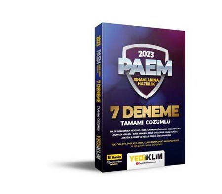 PAEM Sınavlarına Hazırlık Tamamı Çözümlü 7 Deneme 2023