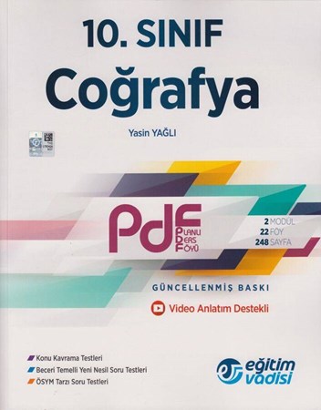 10. Sınıf Coğrafya Güncel PDF Planlı Ders Föyü