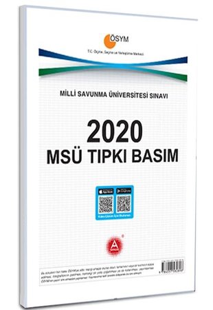 A Yayınları 2020 MSÜ Tıpkı Basım Çıkmış Deneme Sınavı
