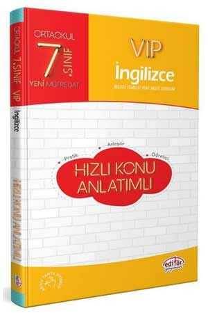 Editör 7. Sınıf Vip İngilizce Hızlı Konu Anlatımlı Yeni