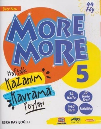 5. Sınıf More & More Haftalık Kazanım Kavrama Föyleri