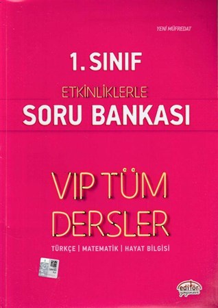 Editör 1. Sınıf Vip Tüm Dersler Etkinliklerle Soru Bankası Kırmızı Kitap Yeni