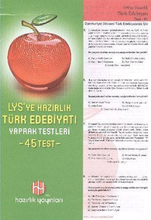 Lys'ye Hazırlık Türk Edebiyatı Yaprak Testleri 45 Test