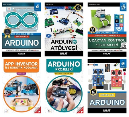 Arduino Programlama Eğitim Seti - 6 Kitap Takım