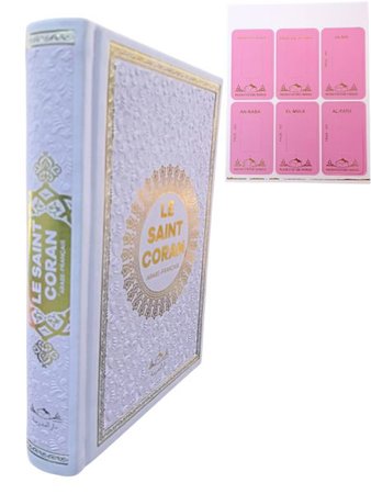 Hafız Boy Termo Deri Le Saınt Coran Fransızca Muhammad Hamıdullah Pembe