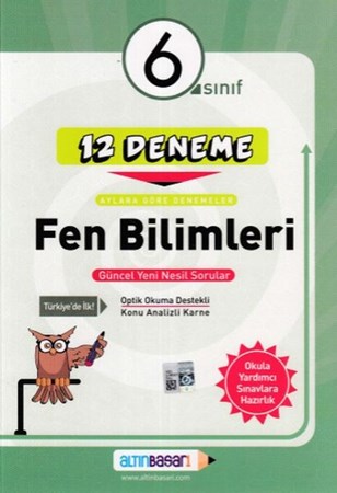 Altınbaşarı 6. Sınıf Fen Bilimleri 12 Deneme (22,00 Tl İadesiz)