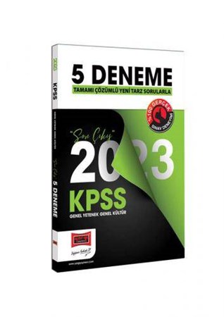 KPSS Genel Kültür Genel Yetenek Tamamı Çözümlü Son Çıkış 5 Deneme Sınavı