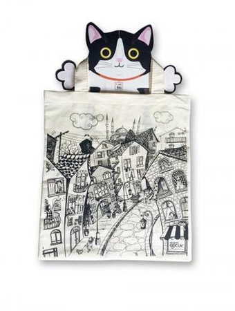 Funny Bag Çanta Sokak Kedisi - 38x40 cm