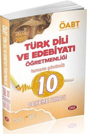 Data 2017 Öabt Türk Dili Ve Edebiyatı Öğretmenliği Tamamı Çözümlü 10 Deneme Sınavı