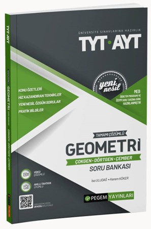 TYT-AYT Tamamı Çözümlü Geometri (Çokgen-Dörtgen-Çember) Soru Bankası