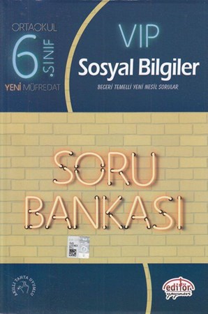 Editör 6. Sınıf Vip Sosyal Bilgiler Soru Bankası Yeni
