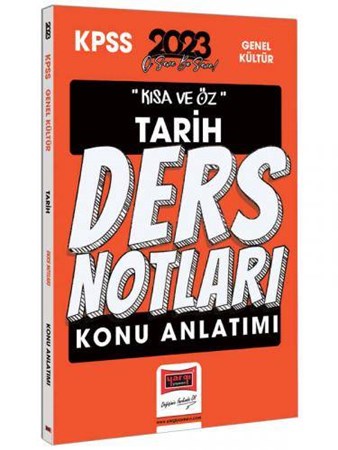 2023 KPSS Kısa ve Öz Tarih Konu Anlatımı Ders Notları