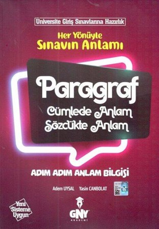 Günay Üniversiteye Hazırlık Paragraf Adım Adım Anlam Bilgisi
