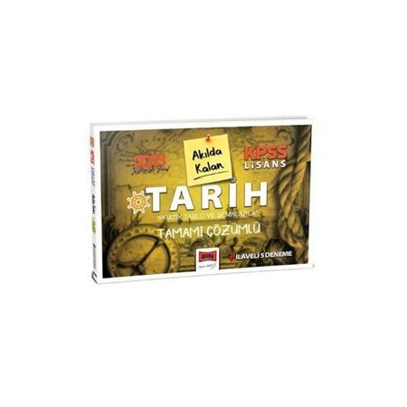 2023 KPSS Lisans Pratik Tablo ve Şemalarla Akılda Kalan Tarih Tamamı Çözümlü