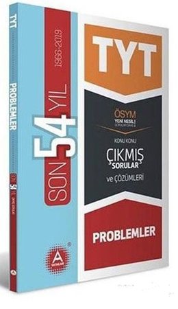 A Yayınları TYT Problemler Son 54 Yıl Konu Konu Çıkmış Sorular ve Çözümleri (Yeni)