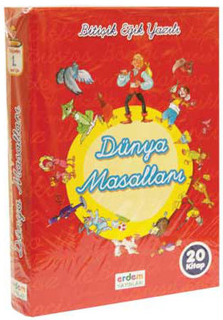 Bitişik Eğik Yazılı Dünya Masalları Dizisi (20 Kitap Takım)