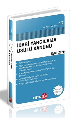 İdari Yargılama Usulü Kanunu Cep 17 Eylül 2020