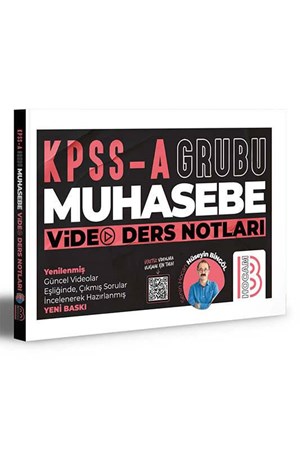 ı KPSS A Grubu Muhasebe Video Ders Notları