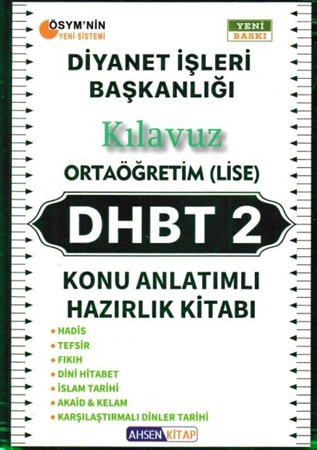 Ahsen 2020 Dhbt 2 Ortaöğretim Lise Konu Anlatımlı Hazırlık Kitabı