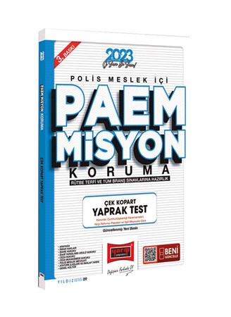 PAEM Misyon Koruma Rütbe Terfi ve Tüm Branş Sınavlarına Hazırlık Çek Kopart Yaprak Test