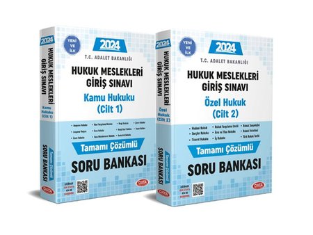 Data Hukuk Meslekleri Giriş Sınavına Hazırlık Tamamı Çözümlü Soru Bankası 1-2