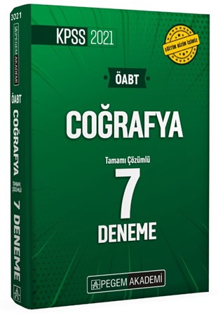 2021 Kpss Öabt Coğrafya Tamamı Çözümlü 7 Deneme