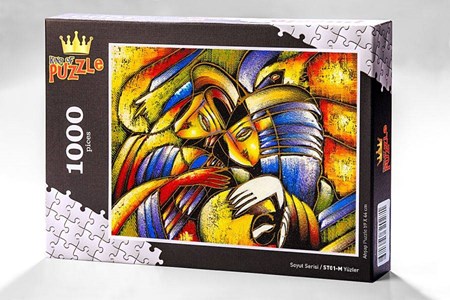 Soyut Serisi Yüzler 1000 Parça Puzzle St01 M