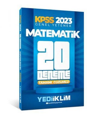 KPSS Genel Yetenek Matematik Tamamı Çözümlü 20 Deneme
