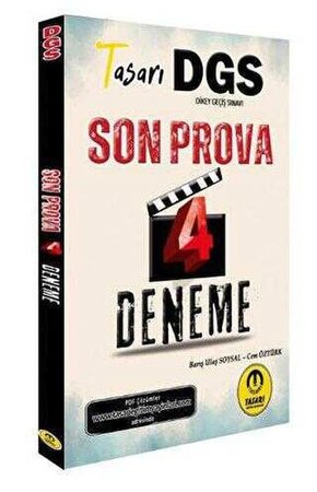 Tasarı Eğitim Yayınları DGS Son Prova 4 Çözümlü Deneme