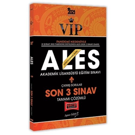 ALES VIP Son 3 Sınav Tamamı Çözümlü Çıkmış Sorular