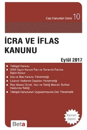 İcra ve İflas Kanunu-Eylül 2016