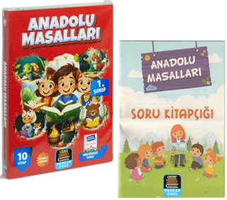 1. Sınıf Okuma Seti Anadolu Masalları 10 Kitap + Soru Kitapçığı İlaveli