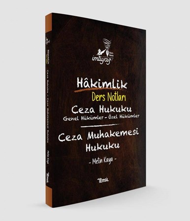 İmtiyaz Ceza Hukuku & Ceza Muhakemesi Hukuku Ders Notları