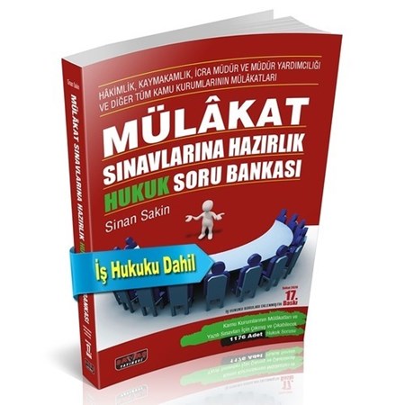 Mülakat Sınavlarına Hazırlık Hukuk Soru Bankası Sinan Sakin Savaş Yayınları Şubat 2020