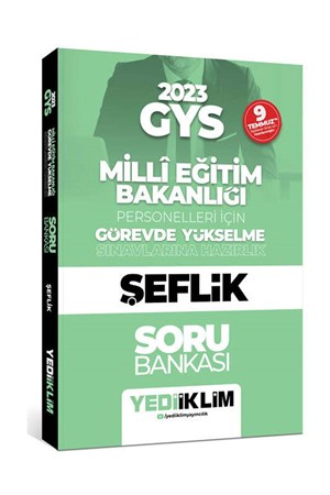 Yediiklim Yayınları 2023 Milli Eğitim Bakanlığı Görevde Yükselme Sınavı Şeflik Soru Bankası