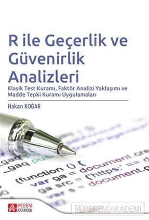 R Ile Geçerlik Ve Güvenirlik Analizleri