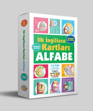 İlk İngilizce Kartları - Alfabe (3-6 Yaş)
